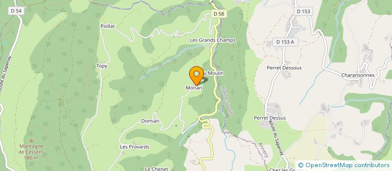 localisation de l'entreprise LES CHAMOIS  ENTRELACS