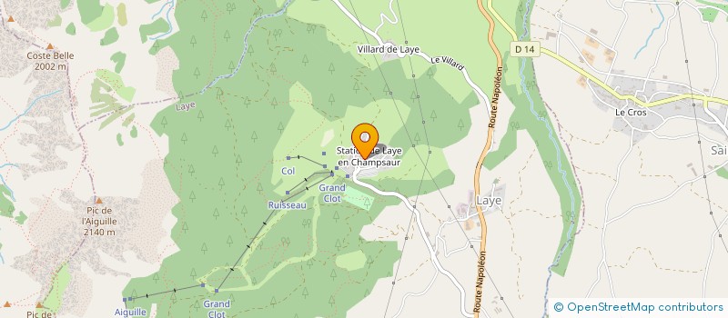 localisation de l'entreprise LES CHAMOIS  LAYE