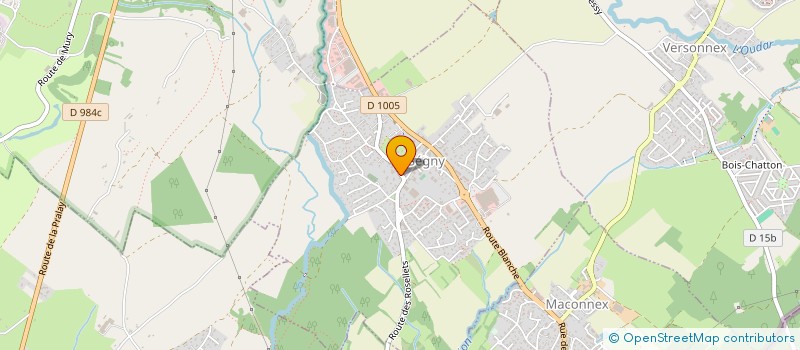 localisation de l'entreprise LES CHAMOIX  SEGNY