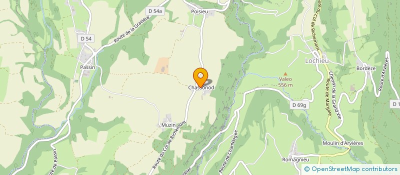 localisation de l'entreprise LES CHAMOUILLES à CHAMPAGNE-EN-VALROMEY