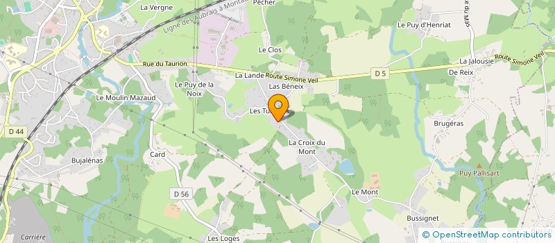 localisation de l'entreprise LES CHAMP'S  AMBAZAC