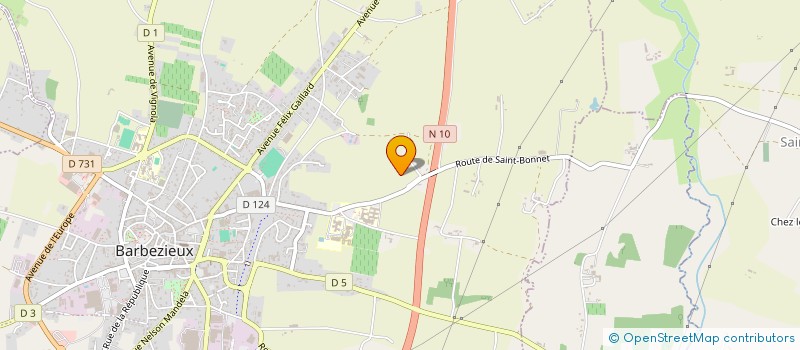 localisation de l'entreprise LES CHAMPAGNES à SAINT-AULAIS-LA-CHAPELLE