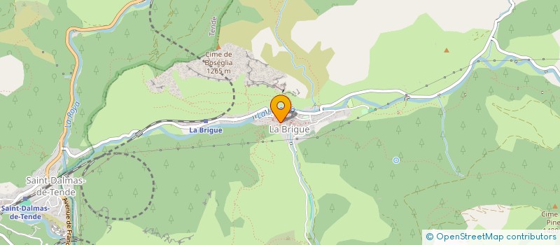 localisation de l'entreprise LES CHAMPEAUX  LA BRIGUE