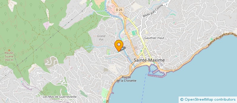 localisation de l'entreprise LES CHAMPIONS à SAINTE-MAXIME