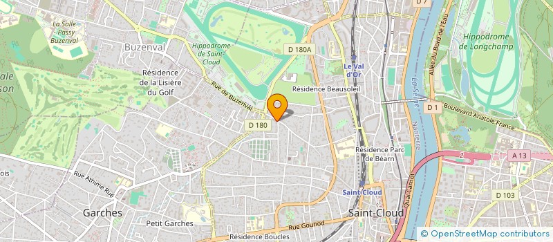 localisation de l'entreprise LES CHAMPIONS A L'ECOLE à SAINT-CLOUD