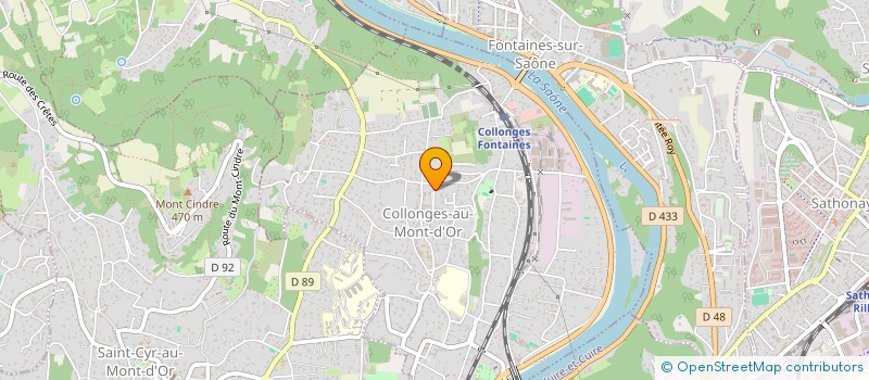 localisation de l'entreprise LES CHAMPIONS DU COEUR  COLLONGES-AU-MONT-D'OR