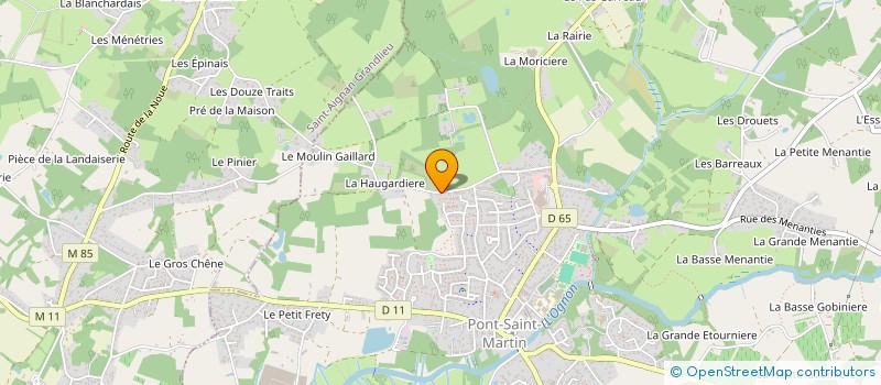 localisation de l'entreprise LES CHAMPS  SAINT-AIGNAN-GRANDLIEU