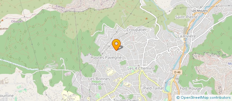 localisation de l'entreprise LES CHAMPS ALYSES  TOULON