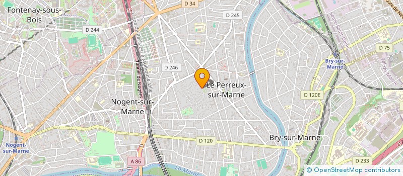 localisation de l'entreprise LES CHAMPS BEAUX 79  LE PERREUX-SUR-MARNE