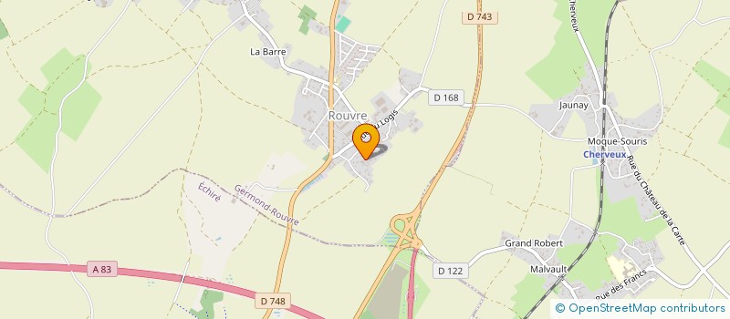 localisation de l'entreprise LES CHAMPS CHAUVEREAU  SAINTE-OUENNE