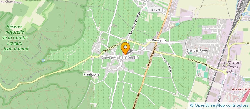 localisation de l'entreprise LES CHAMPS D'ARGENT  GEVREY-CHAMBERTIN