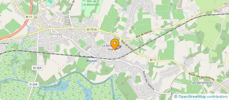 localisation de l'entreprise LES CHAMPS D AVAUX à BOUAYE