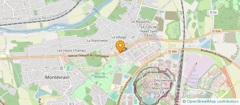 localisation de l'entreprise LES CHAMPS DE CHESSY  CHESSY