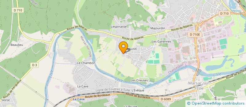 localisation de l'entreprise LES CHAMPS DE L'ECLUSE  CHANCELADE