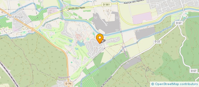 localisation de l'entreprise LES CHAMPS DE LA DURANCE  MALLEMORT