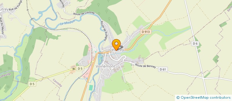 localisation de l'entreprise LES CHAMPS DE MARGUERITE  CEINTREY