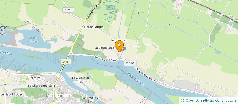 localisation de l'entreprise LES CHAMPS DE ROSES  CHAMPTOCE-SUR-LOIRE