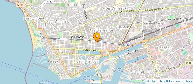 localisation de l'entreprise LES CHAMPS DE SEINE  LE HAVRE