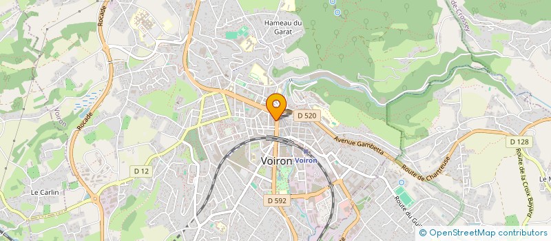 localisation de l'entreprise LES CHAMPS DE SOTIZE  VOIRON