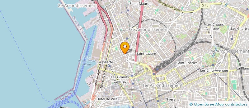 localisation de l'entreprise LES CHAMPS DE TRAVERSE à MARSEILLE