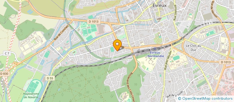 localisation de l'entreprise LES CHAMPS DES CINABRES  EVREUX