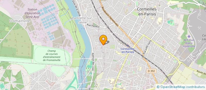 localisation de l'entreprise LES CHAMPS DRUET  ENGHIEN-LES-BAINS