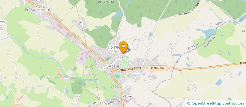 localisation de l'entreprise LES CHAMPS DU BOIS  MONCOUTANT-SUR-SEVRE