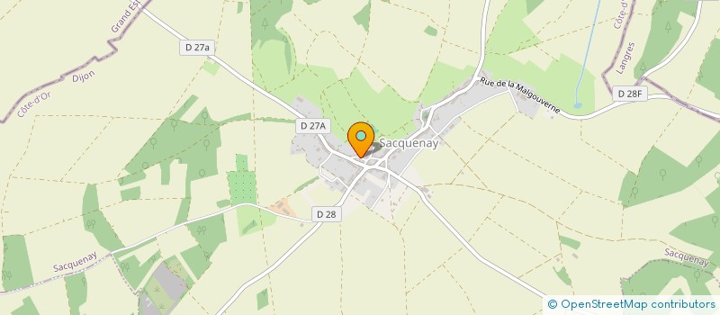 localisation de l'entreprise LES CHAMPS DU DESTIN  SACQUENAY