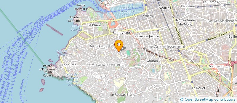 localisation de l'entreprise LES CHAMPS DU FRIOUL à MARSEILLE