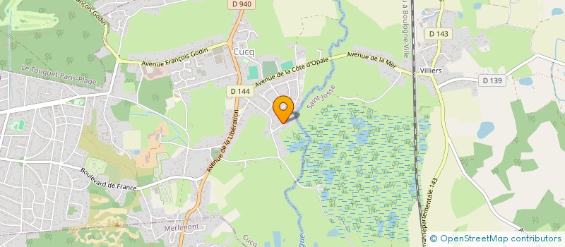 localisation de l'entreprise LES CHAMPS DU QUENET  CUCQ