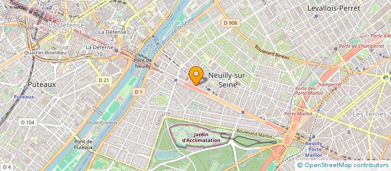 localisation de l'entreprise LES CHAMPS DU SOLEIL à NEUILLY-SUR-SEINE