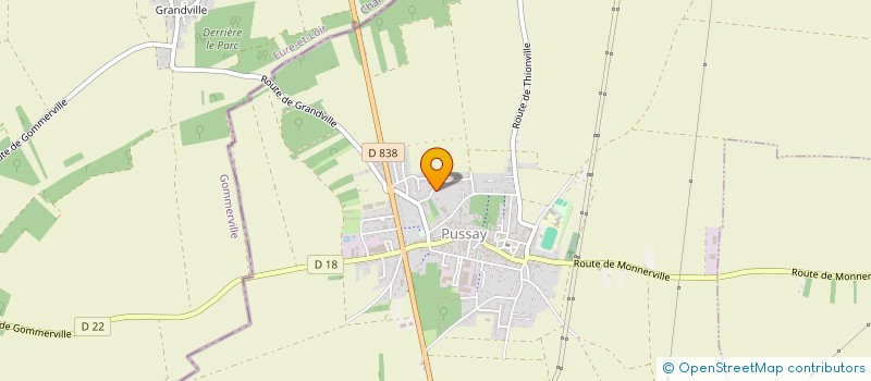 localisation de l'entreprise LES CHAMPS DUPARC  PUSSAY