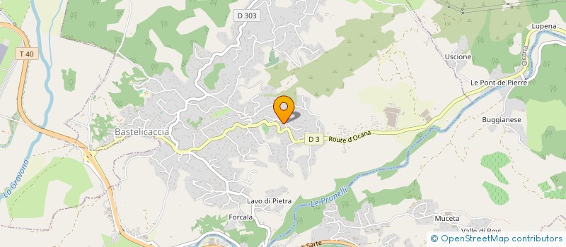 localisation de l'entreprise LES CHAMPS FLEURIS à BASTELICACCIA