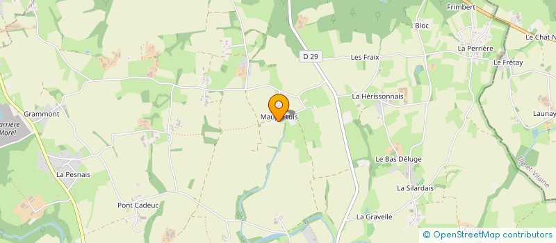 localisation de l'entreprise LES CHAMPS GARANCES  SAINT-JUVAT