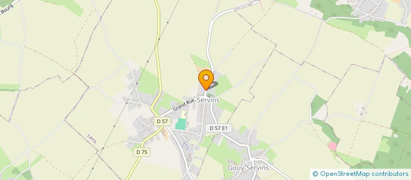 localisation de l'entreprise LES CHAMPS GOURMANDS DE L'ARTOIS  SERVINS