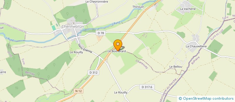 localisation de l'entreprise LES CHAMPS LIBRES à CHARENCEY