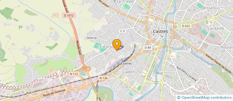 localisation de l'entreprise LES CHAMPS LUDIQUES  CASTRES