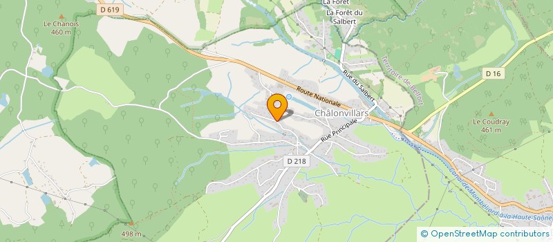 localisation de l'entreprise LES CHAMPS MARTIN  CHALONVILLARS