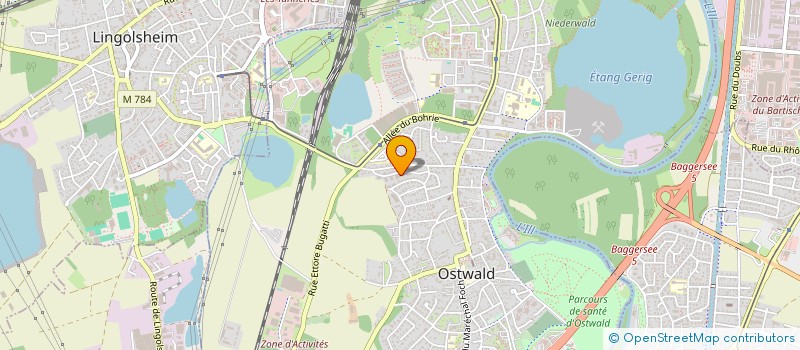 localisation de l'entreprise LES CHAMPS MIGNONS  OSTWALD