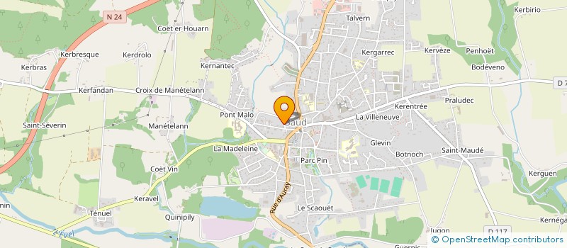 localisation de l'entreprise LES CHAMPS NOUVEAUX  BAUD