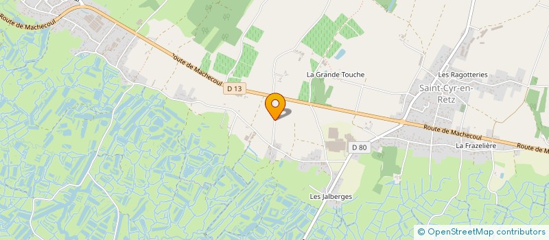 localisation de l'entreprise LES CHAMPS PARADIS à VILLENEUVE-EN-RETZ
