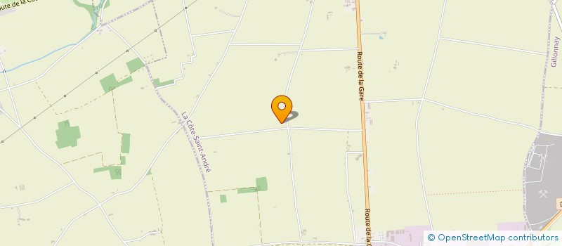 localisation de l'entreprise LES CHAMPS VERTS à LA COTE-SAINT-ANDRE