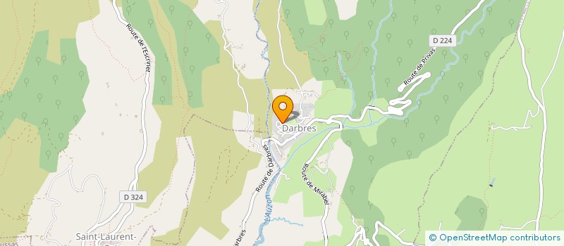 localisation de l'entreprise LES CHAMPS VIOLETS  DARBRES
