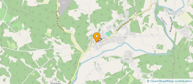 localisation de l'entreprise LES CHANDELLES  ANTONNE-ET-TRIGONANT