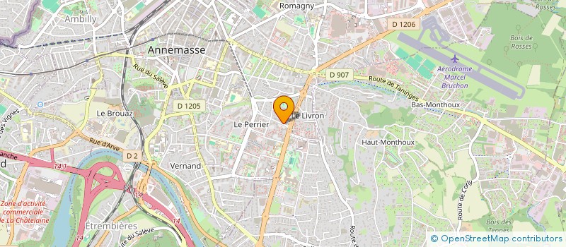 localisation de l'entreprise LES CHANOIS à ANNEMASSE