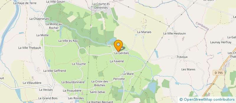 localisation de l'entreprise LES CHANSONS A MEME  QUEBRIAC