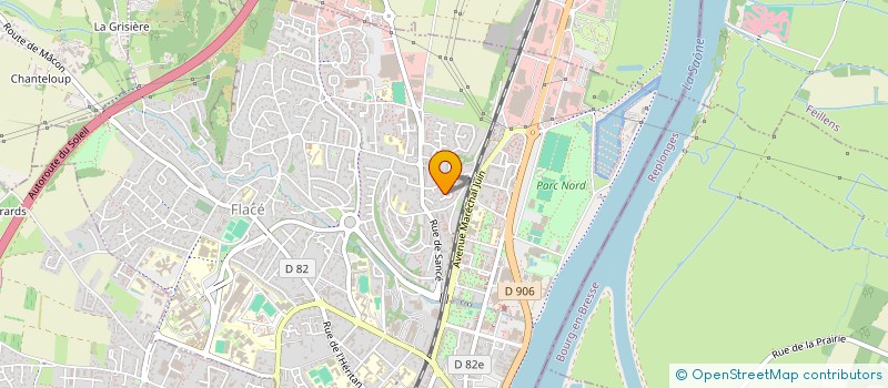 localisation de l'entreprise LES CHANSONS DE MAMIE NUTE PAPY YON à MACON