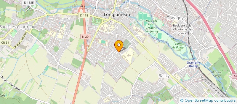 localisation de l'entreprise LES CHANTERELLES à LONGJUMEAU