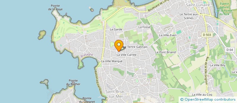 localisation de l'entreprise LES CHANTERELLES  SAINT-BRIAC-SUR-MER