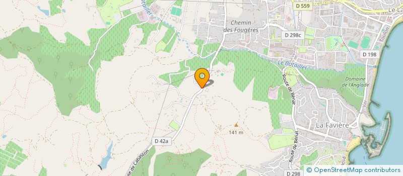localisation de l'entreprise LES CHANTERELLES à BORMES-LES-MIMOSAS